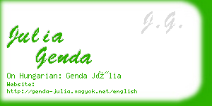 julia genda business card